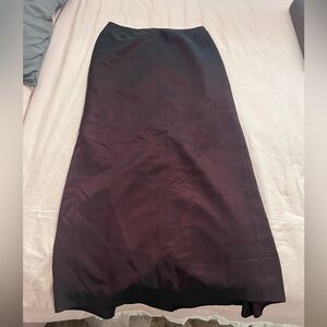 Black and Burgundy Whimsigoth Vampire Maxi Skirt for Women